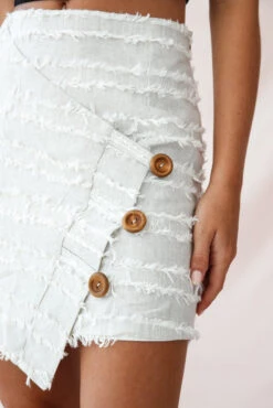 Venetian Faux Placket Frayed Wrap Mini Skirt Beige -Trend Whisper 190122sl 0076 26864d black st1740d beige