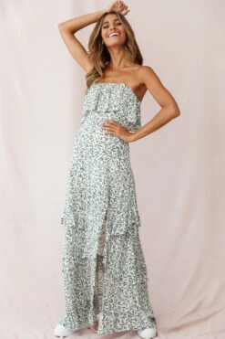 Kiya Layered Bandeau Maxi Dress White Floral Print 11 Kiya Layered Bandeau Maxi Dress White Floral Print -Trend Whisper 190123 sl12757 62355d white