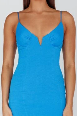 Lake Como Bodycon Maxi Dress Blue -Trend Whisper 62991B21 20BLUE 4