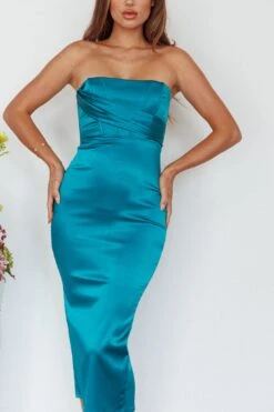 Still Mine Strapless Midi Dress Green -Trend Whisper AH0141D 20GREEN 4