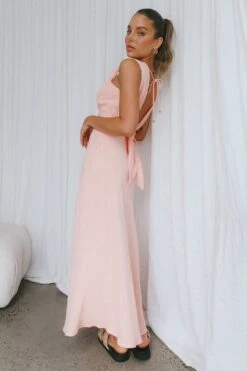 Zanzibar Surplice Neckline Maxi Dress Nude -Trend Whisper CM1427D 20NUDE 6