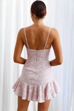 Surabaya Twist Bust Textured Mini Dress Blush 13 Surabaya Twist Bust Textured Mini Dress Blush -Trend Whisper CM1705B 20BLUSH 7