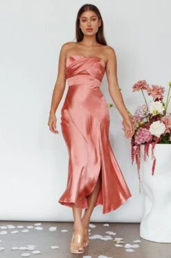 Yvette Wrap Neckline Midi Dress Desert Rose 13 Yvette Wrap Neckline Midi Dress Desert Rose -Trend Whisper CM2001D 20DESERT 20ROSE 7