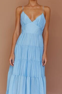 Main Attraction Cami Strap Maxi Dress Blue -Trend Whisper CM6029D 20BLUE 4