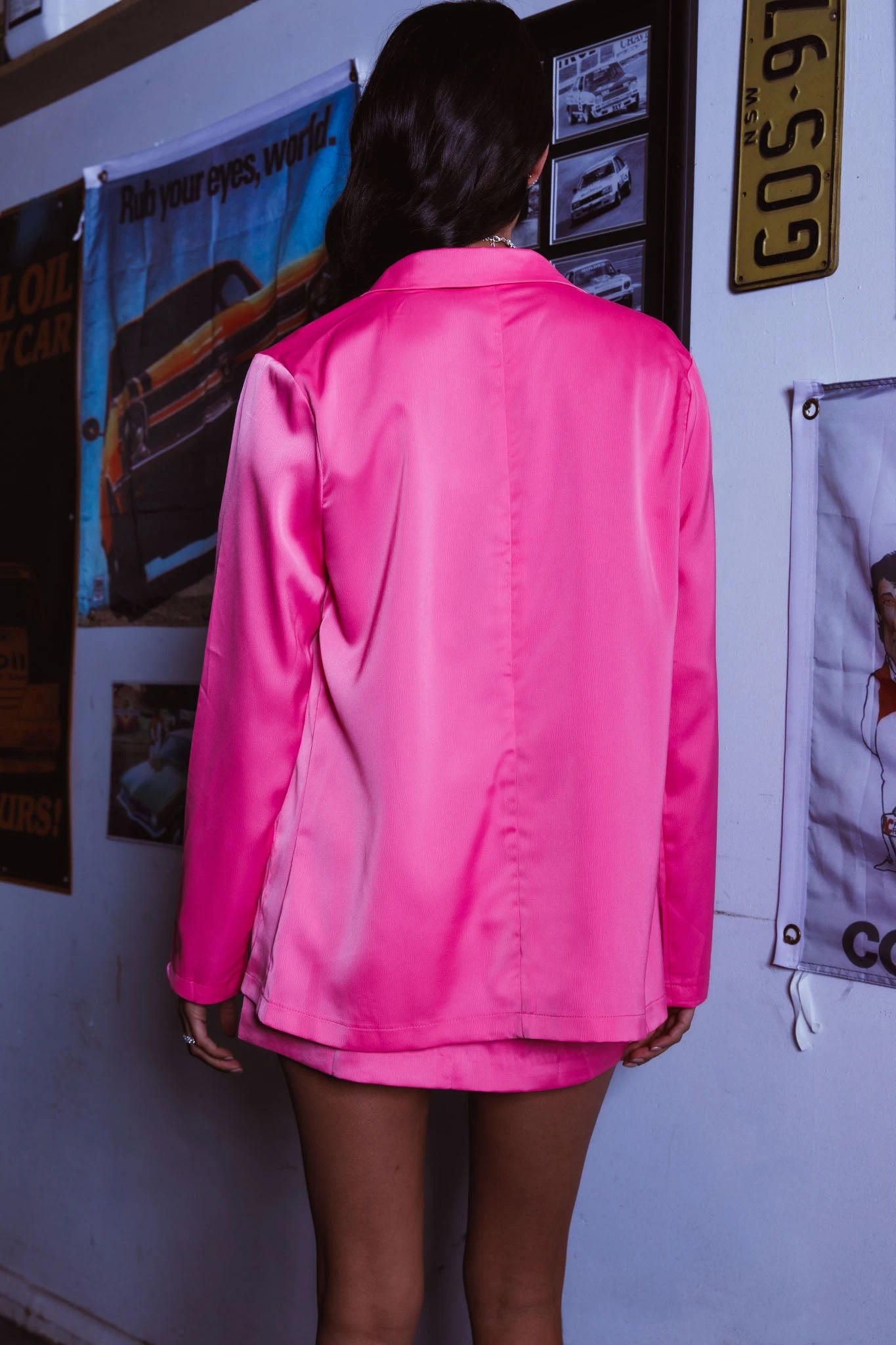 Cleo Satin Mini Skort Pink 6 Cleo Satin Mini Skort Pink - Image 6