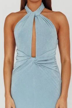 Ileana Twist Bodice Maxi Dress Light Blue -Trend Whisper SLLD9416 20LIGHT 20BLUE 4