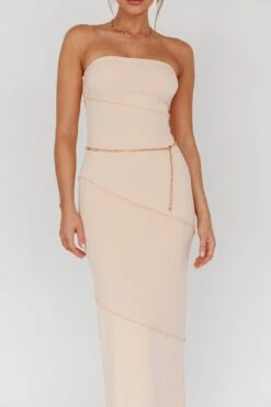 Making Headlines Strapless Midi Dress Cream -Trend Whisper ST3584B02 20CREAM 4