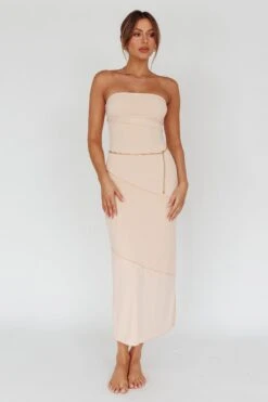 Making Headlines Strapless Midi Dress Cream -Trend Whisper ST3584B02 20CREAM 7