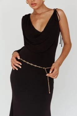 Star Walker One Sleeve Maxi Dress Black 11 Star Walker One Sleeve Maxi Dress Black -Trend Whisper ST3955D 20BLACK 4