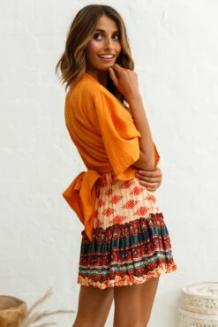 Alexi Mini Skirt Aztec Print Red -Trend Whisper photo 249 25292b14 s red 25343d02 tan 1