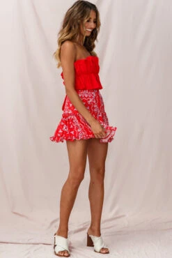 Alexi Mini Skirt Red -Trend Whisper photo 650skirt 26835b red 25292b11 s red