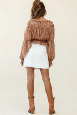 Dinah Crochet Overlay Skirt White -Trend Whisper st2222d white st2321b tan 190903sl2087 1